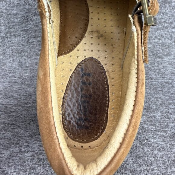 ✅Womens 9 Born Shoes Handcrafted Casual Buckle Loafer Comfort Brown Leather Flat - Picture 5 of 11